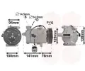 VAN WEZEL Kompresor - klimatizace ‐ VAW 1800K417