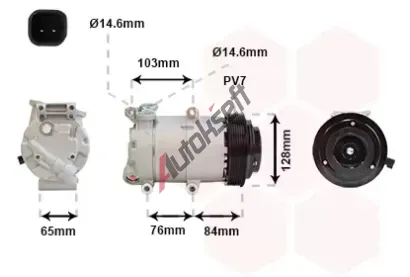 VAN WEZEL Kompresor - klimatizace VAW 1800K418, 1800K418 VAN WEZEL Kompresor - klimatizace VAW 1800K418, 1800K418