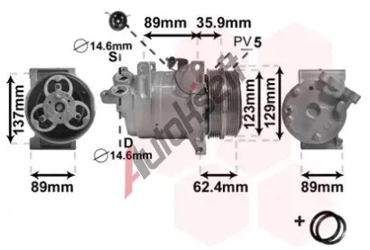 VAN WEZEL Kompresor - klimatizace VAW 1800K433, 1800K433