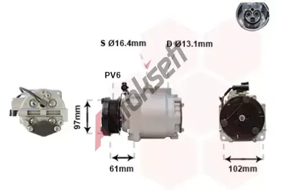 VAN WEZEL Kompresor klimatizace VAW 1800K436, 1800K436