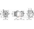 Kompresor klimatizace VAN WEZEL ‐ VAW 1800K470