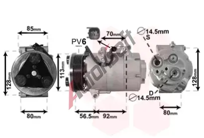 VAN WEZEL Kompresor klimatizace VAW 1800K497, 1800K497
