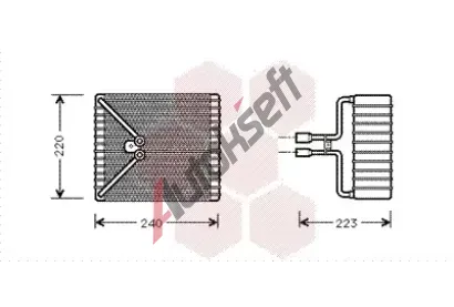 VAN WEZEL Vparnk - klimatizace VAW 1800V273, 1800V273