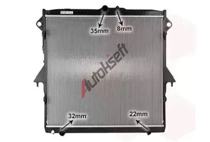 VAN WEZEL Chladič vody VAW 18012734, 18012734 VAN WEZEL Chladič vody VAW 18012734, 18012734