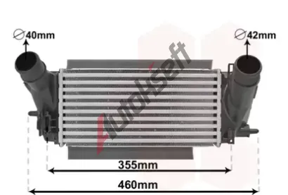 VAN WEZEL Chladi� vzduchu intercooler VAW 18014704, 18014704