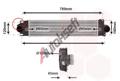 VAN WEZEL Chladi� vzduchu intercooler VAW 18014711, 18014711