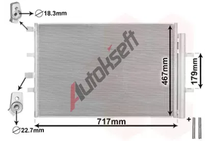 VAN WEZEL Kondenztor klimatizace *** IR PLUS *** VAW 18015703, 18015703