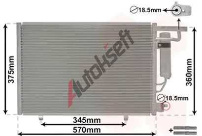 VAN WEZEL Kondenztor klimatizace *** IR PLUS *** VAW 18015704, 18015704