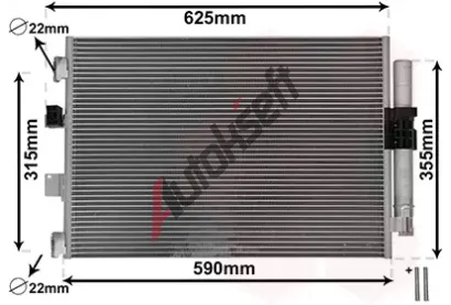 VAN WEZEL Kondenztor klimatizace VAW 18015709, 18015709