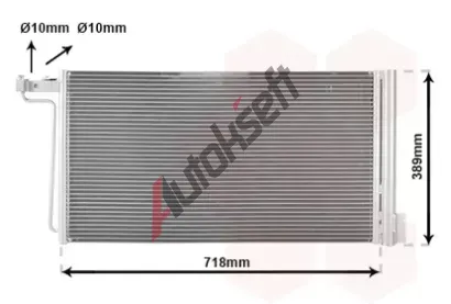 VAN WEZEL Kondenztor klimatizace VAW 18015715, 18015715