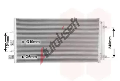 VAN WEZEL Kondenztor klimatizace VAW 18015719, 18015719