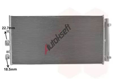 VAN WEZEL Kondenzátor klimatizace VAW 18015720, 18015720 VAN WEZEL Kondenzátor klimatizace VAW 18015720, 18015720