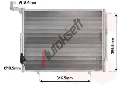 VAN WEZEL Kondenztor klimatizace VAW 18015722, 18015722