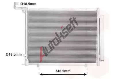 VAN WEZEL Kondenztor klimatizace VAW 18015723, 18015723