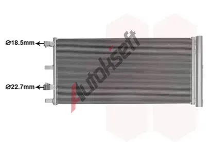 VAN WEZEL Kondenz�tor klimatizace VAW 18015730, 18015730