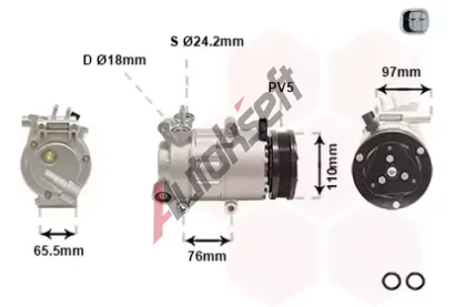VAN WEZEL Kompresor klimatizace *** IR PLUS *** VAW 1801K001, 1801K001