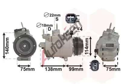 VAN WEZEL Kompresor klimatizace VAW 1801K704, 1801K704
