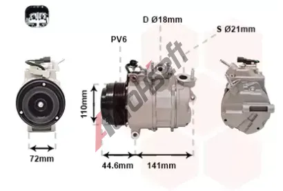 VAN WEZEL Kompresor klimatizace VAW 1801K719, 1801K719