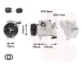 Kompresor klimatizace VAN WEZEL ‐ VAW 1801K729