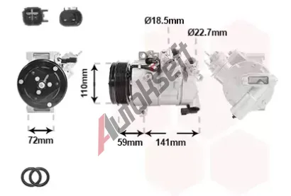 VAN WEZEL Kompresor klimatizace VAW 1801K729, 1801K729