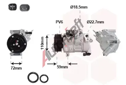 VAN WEZEL Kompresor klimatizace VAW 1801K730, 1801K730