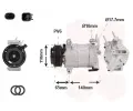 Kompresor klimatizace VAN WEZEL ‐ VAW 1801K732