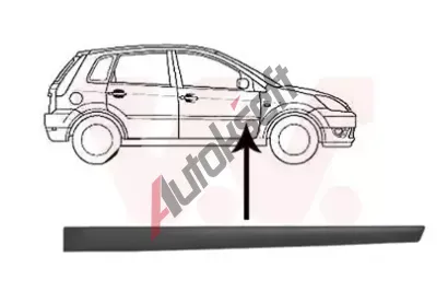 VAN WEZEL Ozdobná / ochranná lišta dveří VAW 1806424, 1806424 VAN WEZEL Ozdobná / ochranná lišta dveří VAW 1806424, 1806424