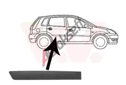 VAN WEZEL Ozdobn / ochrann lita dve VAW 1806426, 1806426