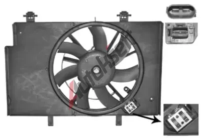 VAN WEZEL Vtrk chlazen motoru VAW 1807749, 1807749