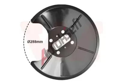 VAN WEZEL Ochrann plech proti neistotm brzdovho kotoue VAW 1825372, 1825372