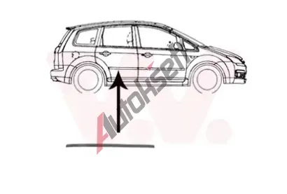 VAN WEZEL Ozdobn / ochrann lita dve VAW 1863426, 1863426