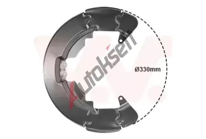 VAN WEZEL Ochrann plech proti neistotm brzdovho kotoue VAW 1864371, 1864371