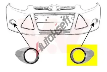 VAN WEZEL Větrací mřížka nárazníku VAW 1945597, 1945597  VAN WEZEL Větrací mřížka nárazníku VAW 1945597, 1945597