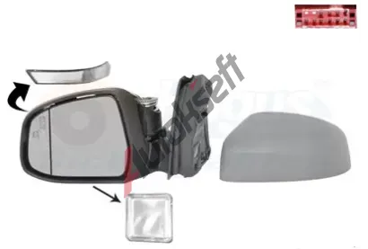 VAN WEZEL Vnější zpětné zrcátko HAGUS VAW 1945817, 1945817  VAN WEZEL Vnější zpětné zrcátko HAGUS VAW 1945817, 1945817