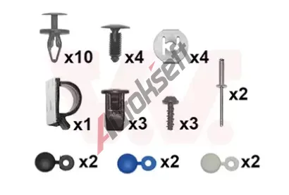 VAN WEZEL Montážní sada - nárazník VAW 1947794, 1947794  VAN WEZEL Montážní sada - nárazník VAW 1947794, 1947794