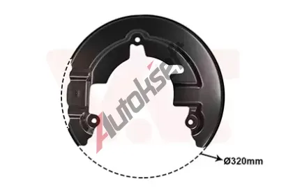 VAN WEZEL Ochranný plech proti nečistotám brzdového kotouče VAW 1968371, 1968371 VAN WEZEL Ochranný plech proti nečistotám brzdového kotouče VAW 1968371, 1968371