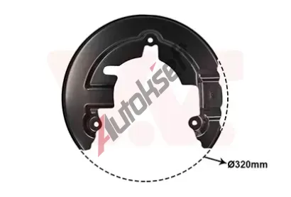 VAN WEZEL Ochrann� plech proti ne�istot�m brzdov�ho kotou�e VAW 1968372, 1968372