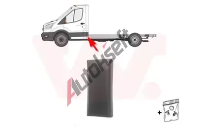 VAN WEZEL Ozdobná / ochranná lišta boční stěny VAW 1991415, 1991415 VAN WEZEL Ozdobná / ochranná lišta boční stěny VAW 1991415, 1991415