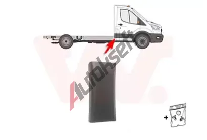 VAN WEZEL Ozdobná / ochranná lišta boční stěny VAW 1991416, 1991416 VAN WEZEL Ozdobná / ochranná lišta boční stěny VAW 1991416, 1991416