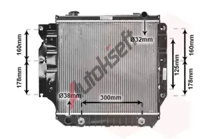 VAN WEZEL Chladi vody VAW 21002022, 21002022