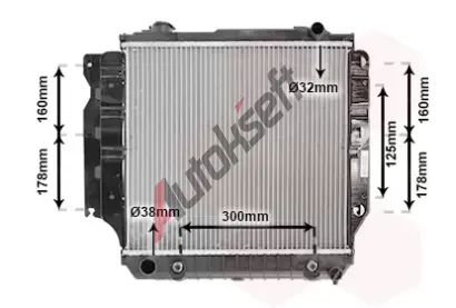 VAN WEZEL Chladi vody VAW 21002023, 21002023