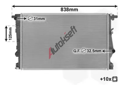 VAN WEZEL Chladič vody *** IR PLUS *** VAW 21012700, 21012700 VAN WEZEL Chladič vody *** IR PLUS *** VAW 21012700, 21012700
