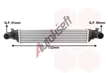 VAN WEZEL Chladi vzduchu intercooler VAW 21014700, 21014700