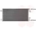Kondenztor klimatizace VAN WEZEL ‐ VAW 21015703