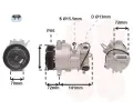 Kompresor klimatizace VAN WEZEL ‐ VAW 2101K001