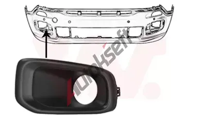 VAN WEZEL Větrací mřížka nárazníku VAW 2126594, 2126594 VAN WEZEL Větrací mřížka nárazníku VAW 2126594, 2126594