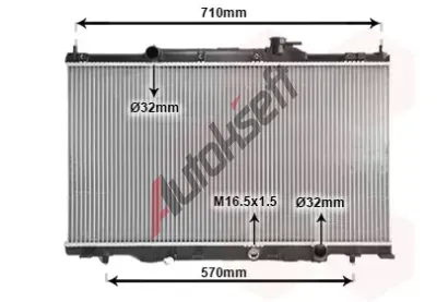 VAN WEZEL Chladi vody VAW 25002162, 25002162