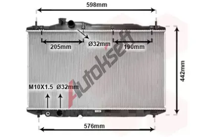 VAN WEZEL Chladi vody VAW 25002189, 25002189