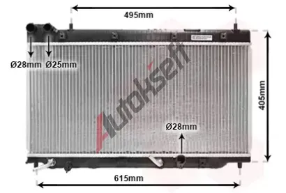 VAN WEZEL Chladi vody VAW 25002195, 25002195