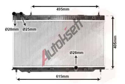 VAN WEZEL Chladi vody VAW 25002206, 25002206